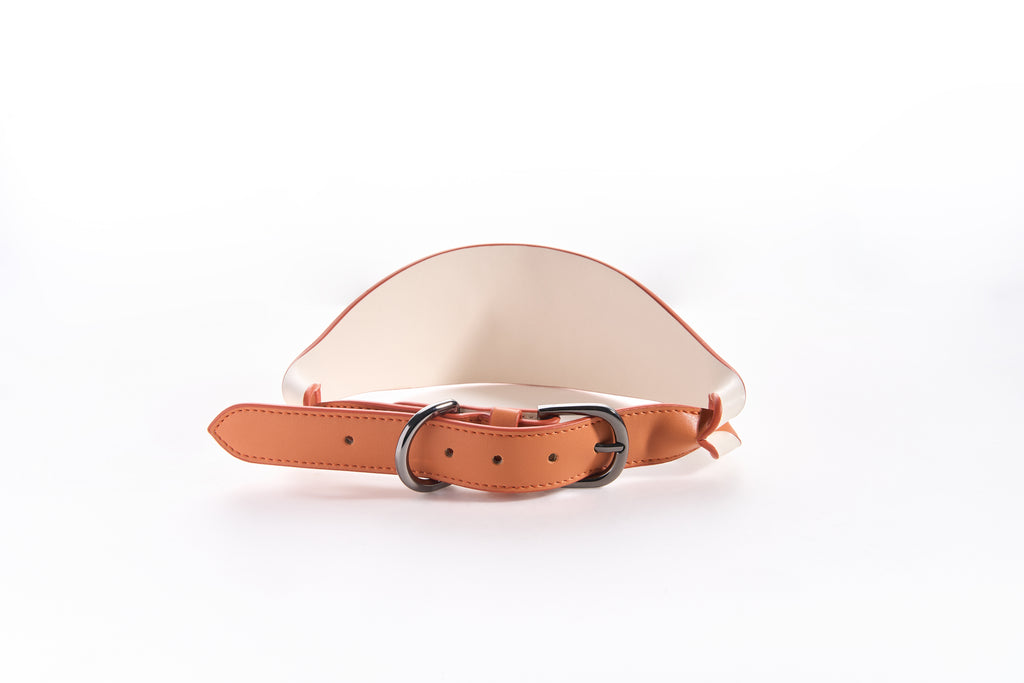 Wide PU Leather Dog Collar