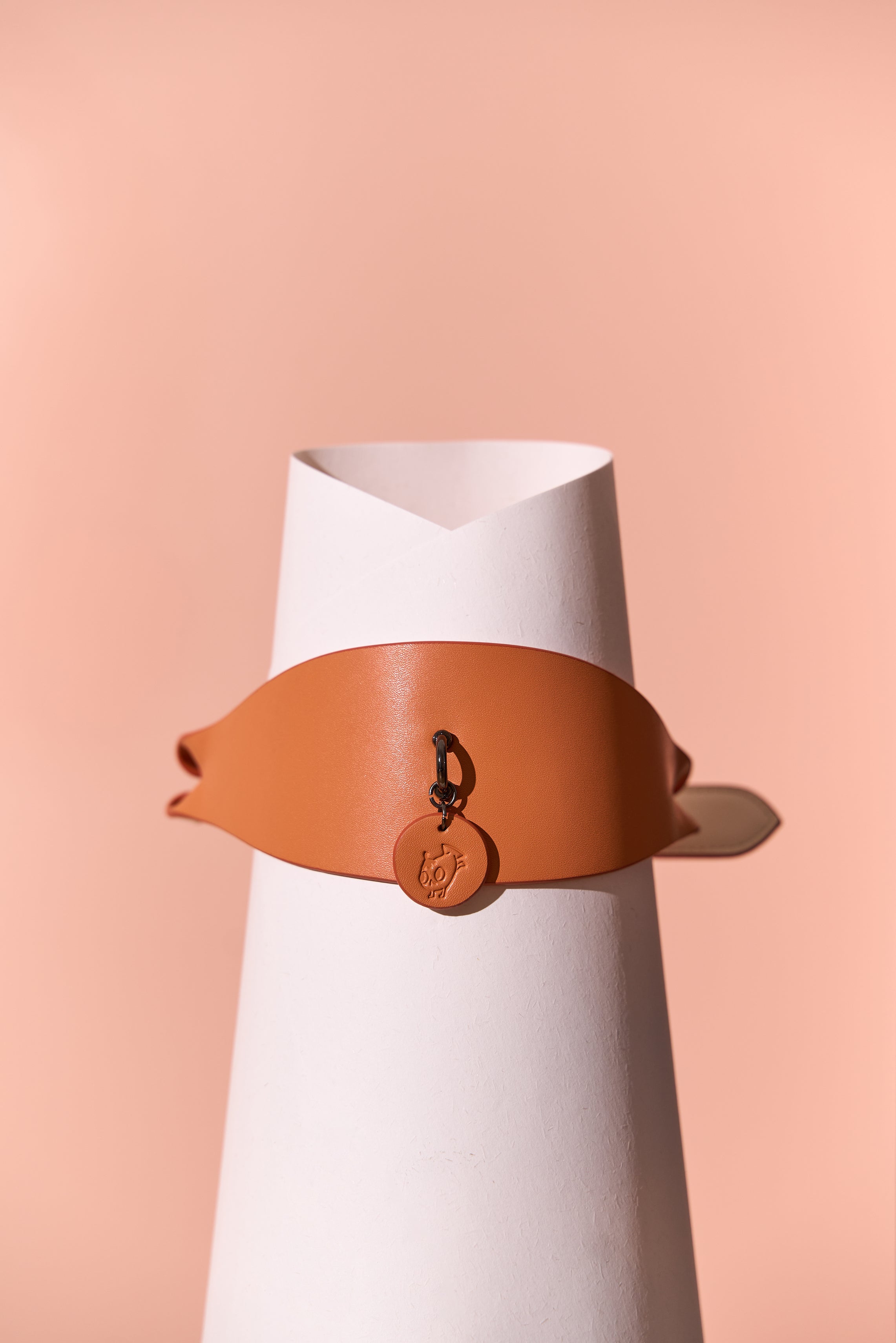 Wide PU Leather Dog Collar